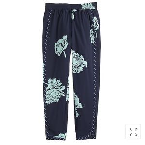 J Crew Reese Peony Print Pant - Size 6